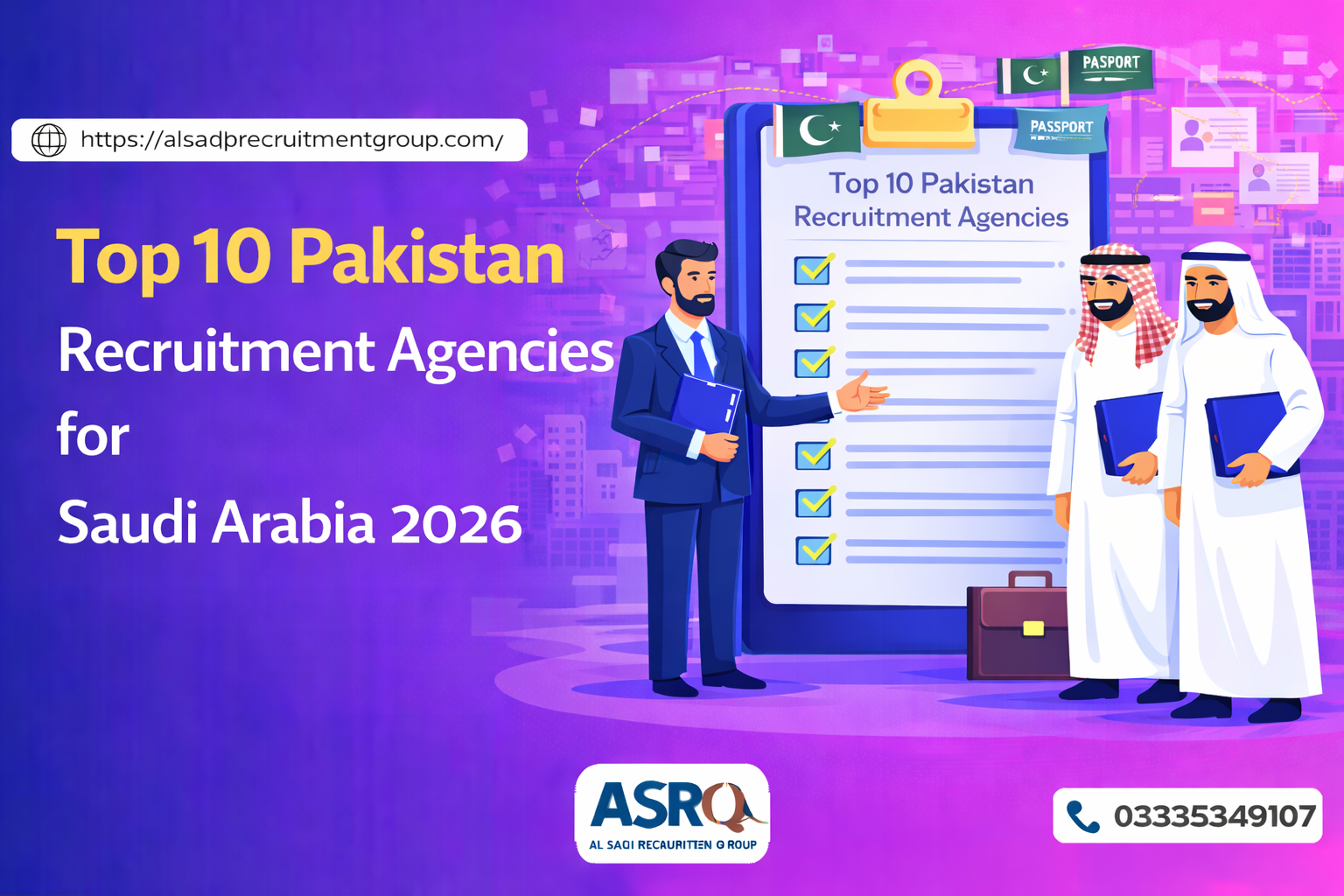 Top 10 Pakistan Recruitment Agencies for Saudi Arabia 2026