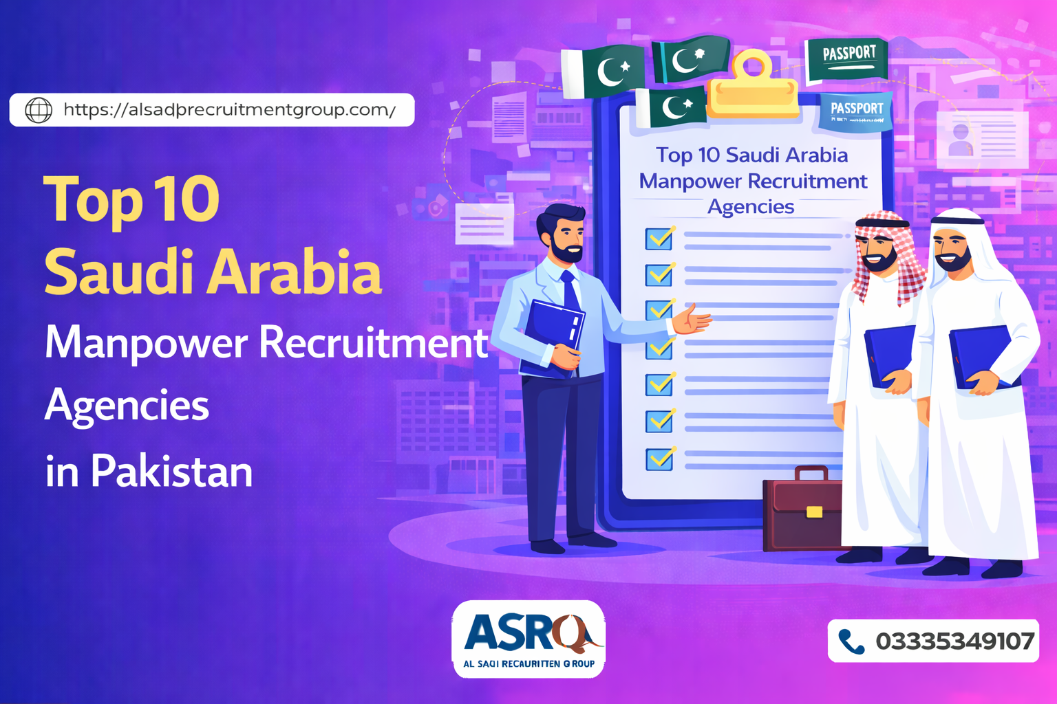 Top 10 Saudi Arabia Manpower Recruitment Agencies in Pakistan