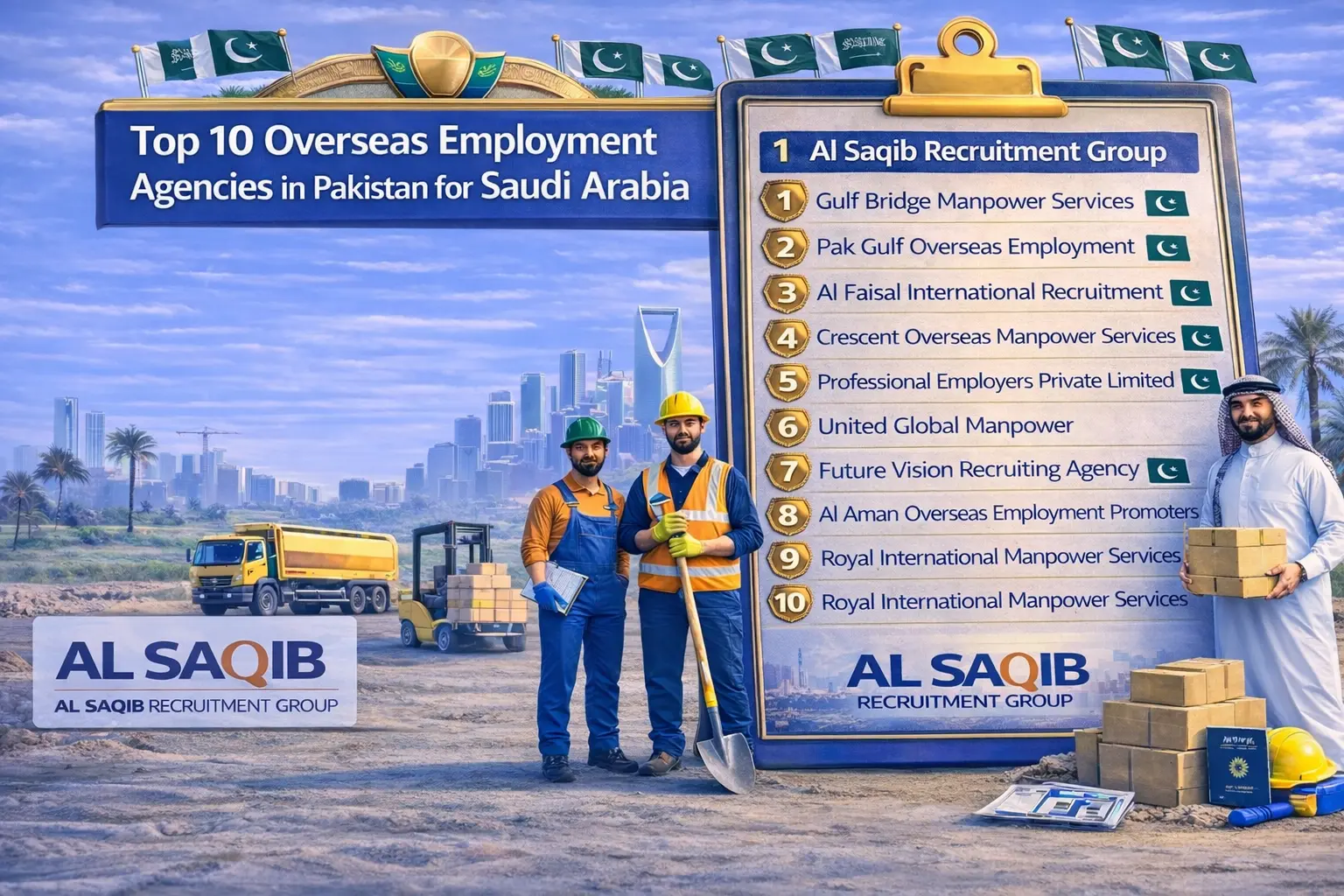 Top 10 Overseas Employment Agencies in Pakistan for Ksa
