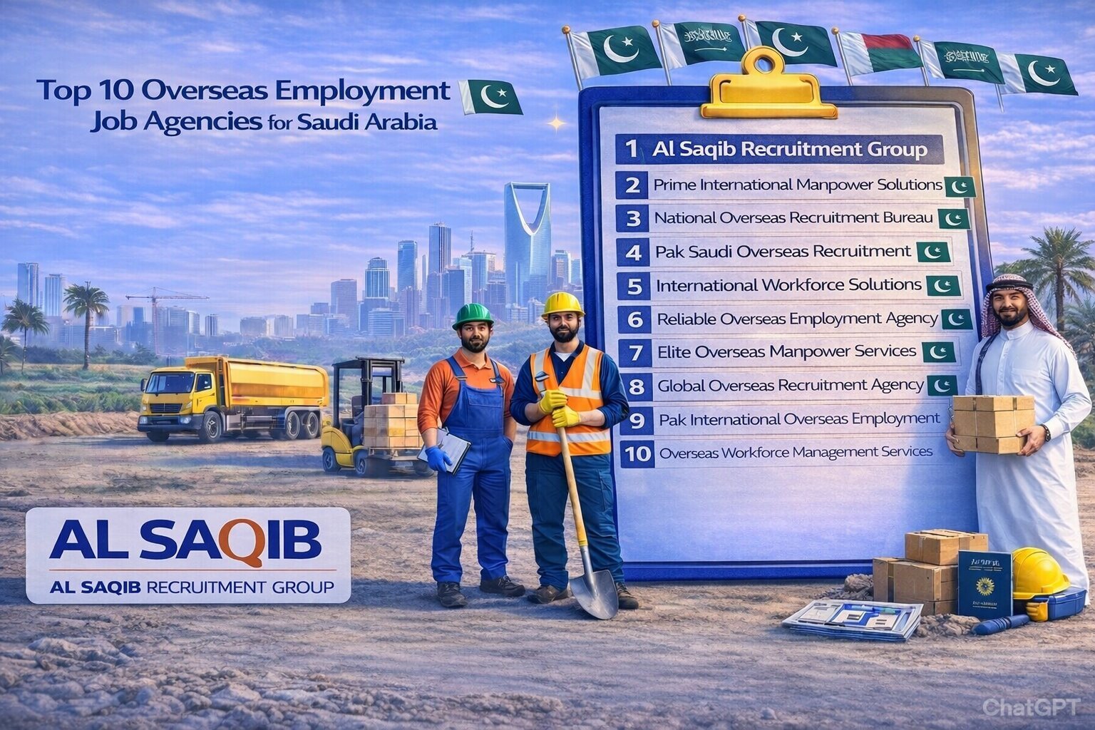 Top 10 Overseas Employment Job Agencies for Saudi Arabia 2026