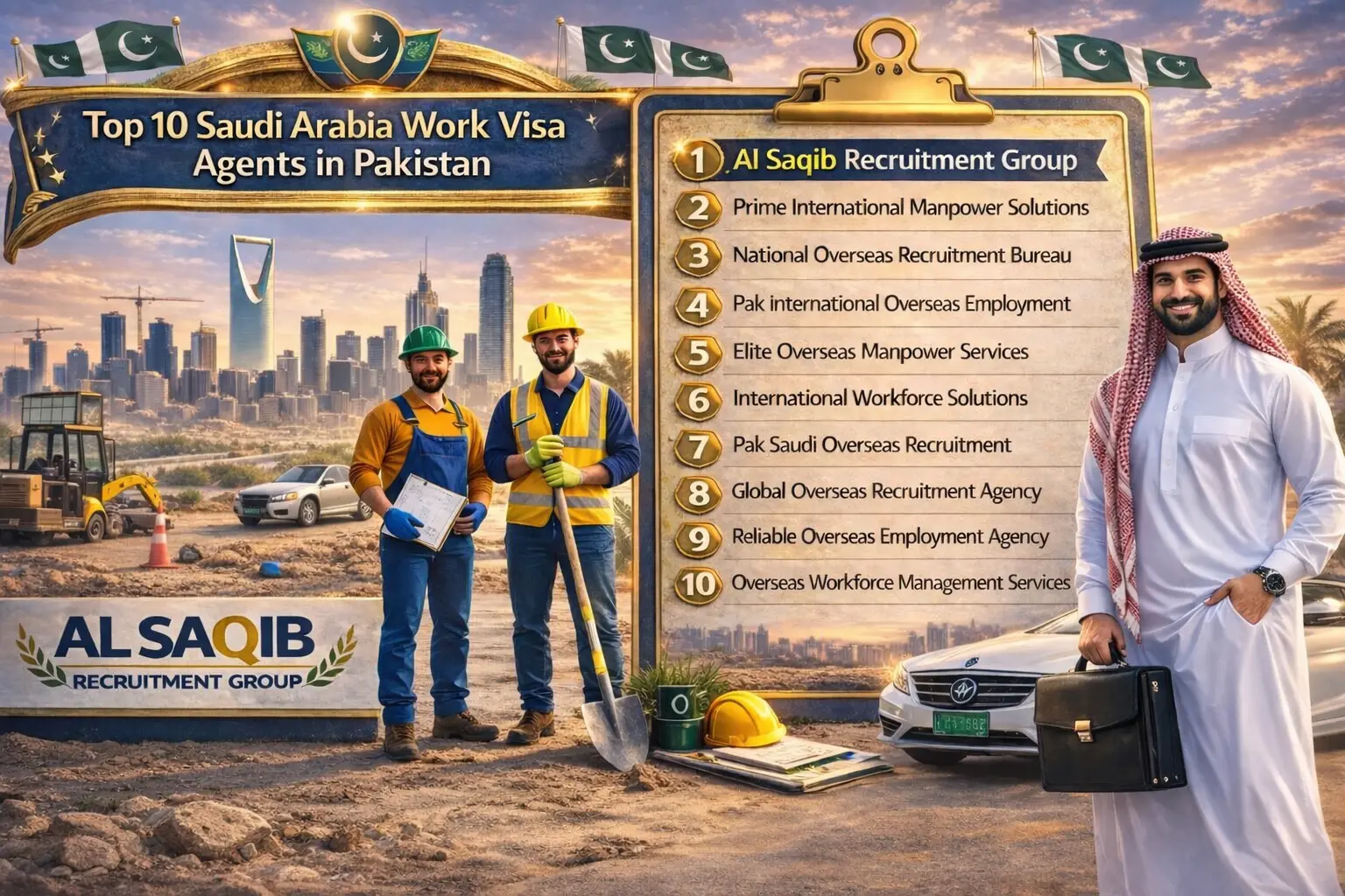 Top 10 Saudi Arabia Work Visa Agents in Pakistan 2026
