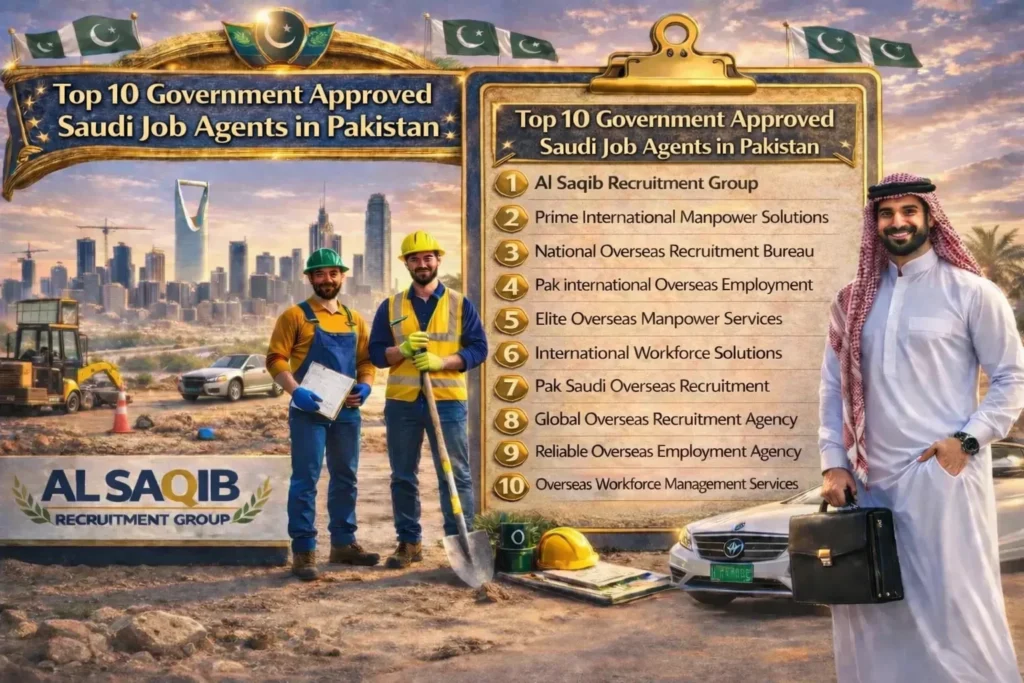 Top 10 Government Approved Saudi Job Agents in Pakistan 2026