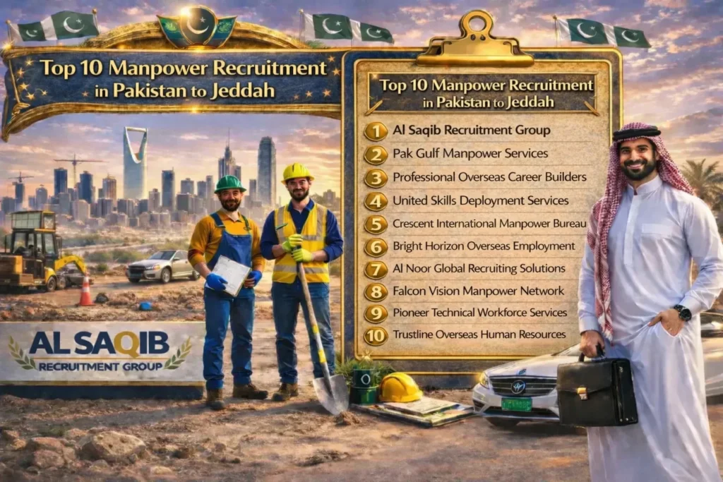 Top 10 Manpower Recruitment Pakistan to Jeddah