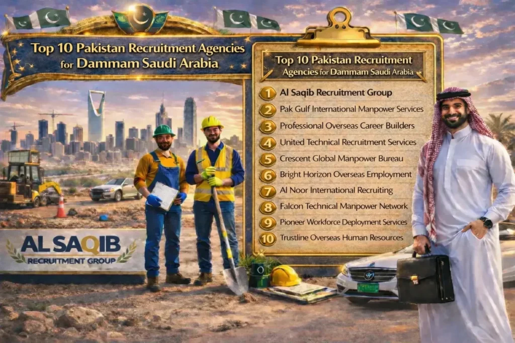 Top 10 Pakistan Recruitment Agencies for Dammam Saudi Arabia 2026