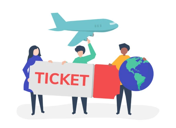 Group airline ticket booking for international workforce travel
